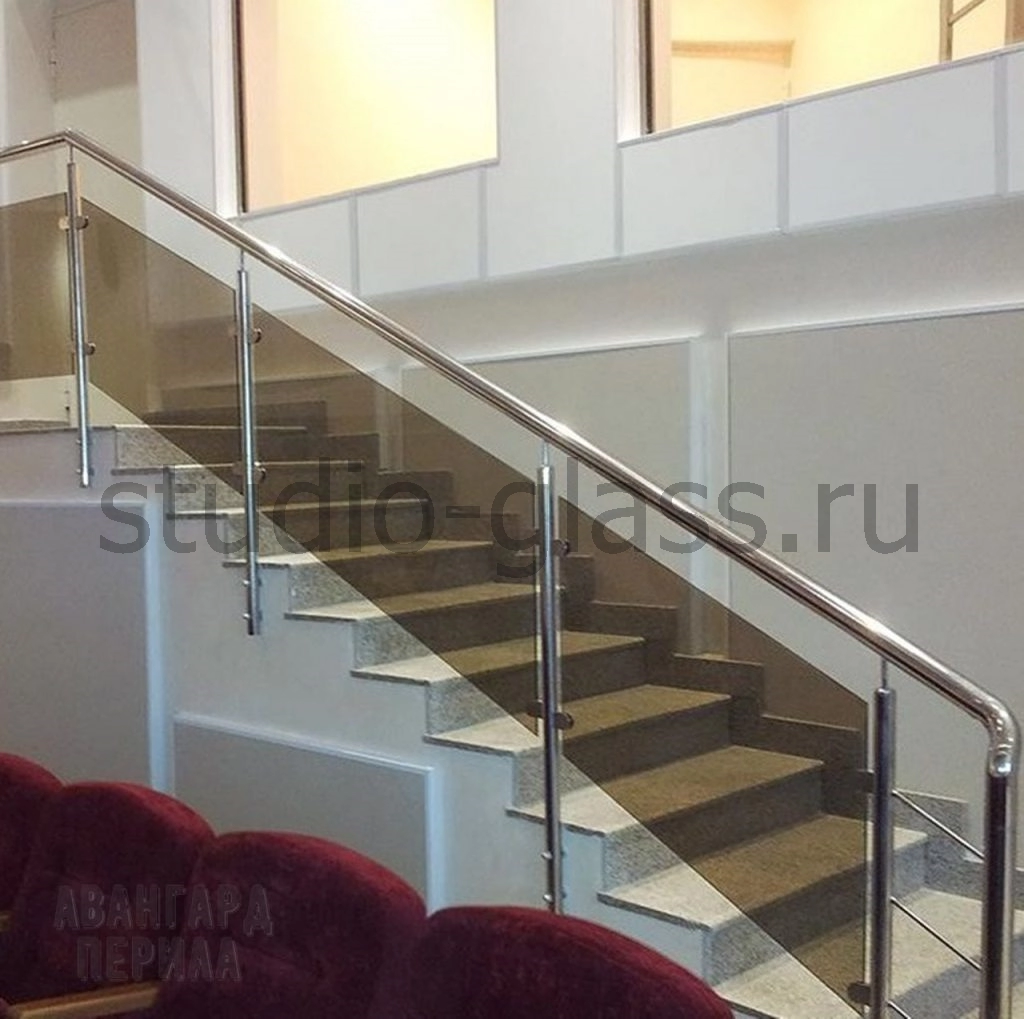 установка стеклянных перилов в Крымск