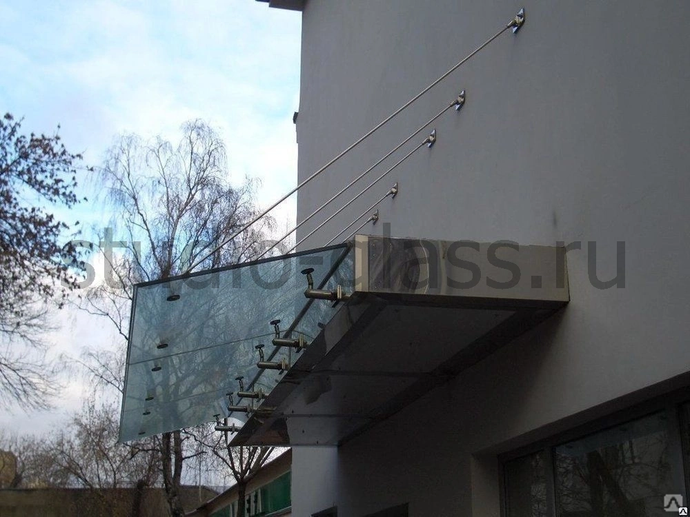 козырек из закаленного стекла в Славянск на кубани