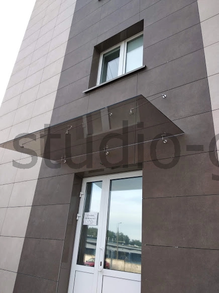 козырьки из стекла на заказ в Анапа