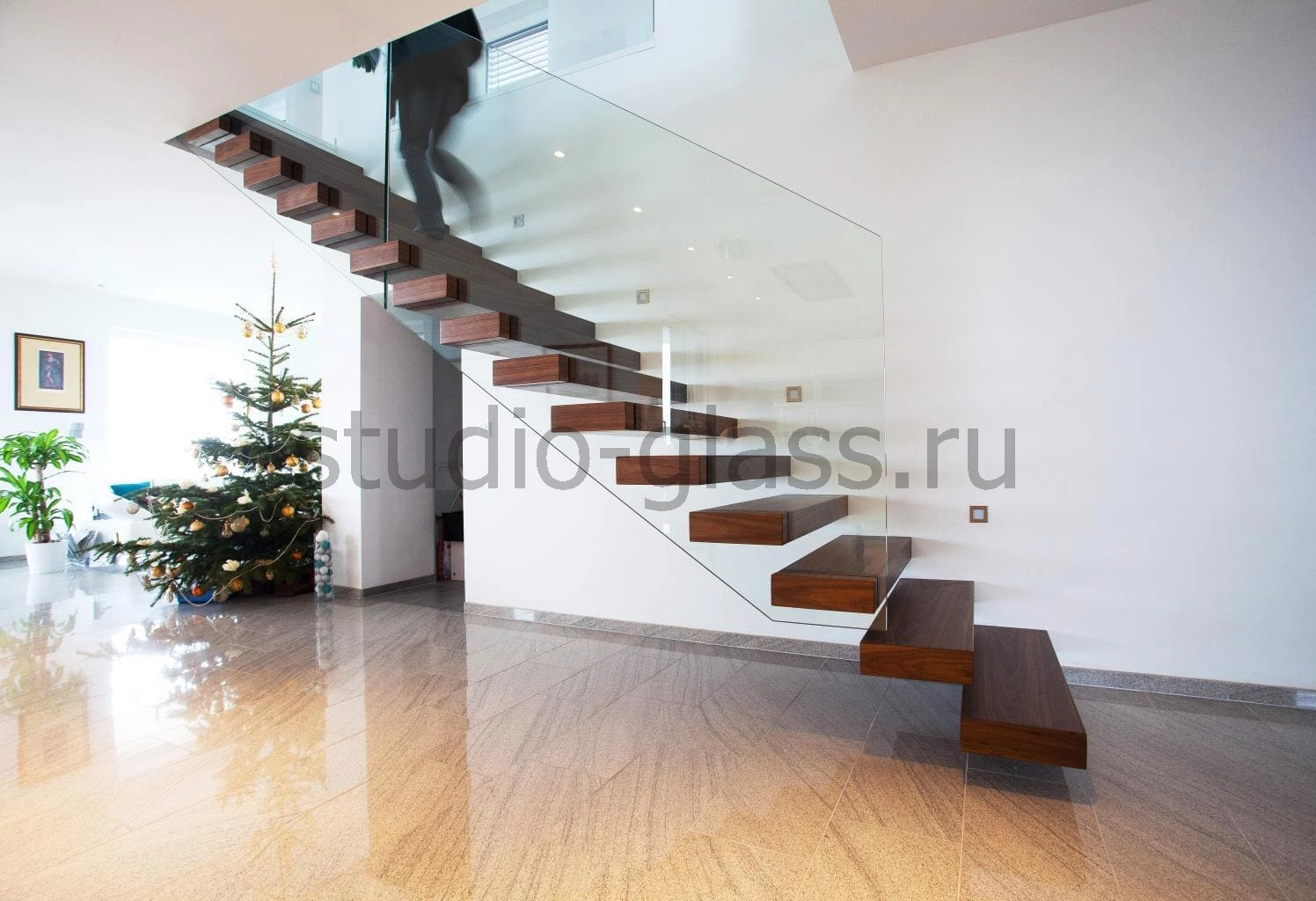 перила из стекла без стоек в Геленджик