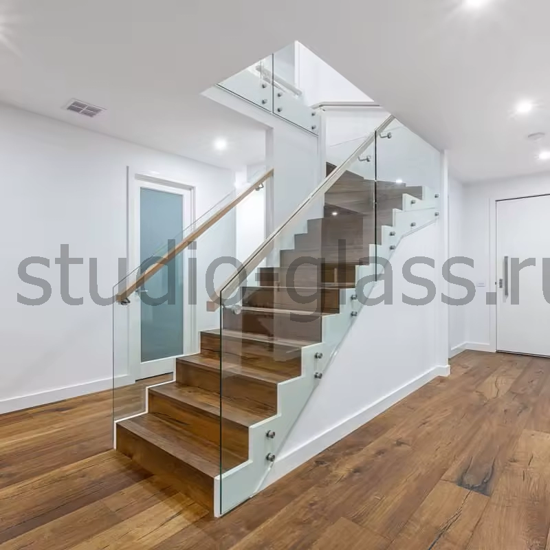 перила из стекла для офиса в Крымск